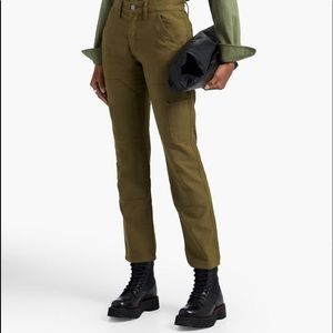Frame Le Slouch Straight Leg Cargo Army Green
